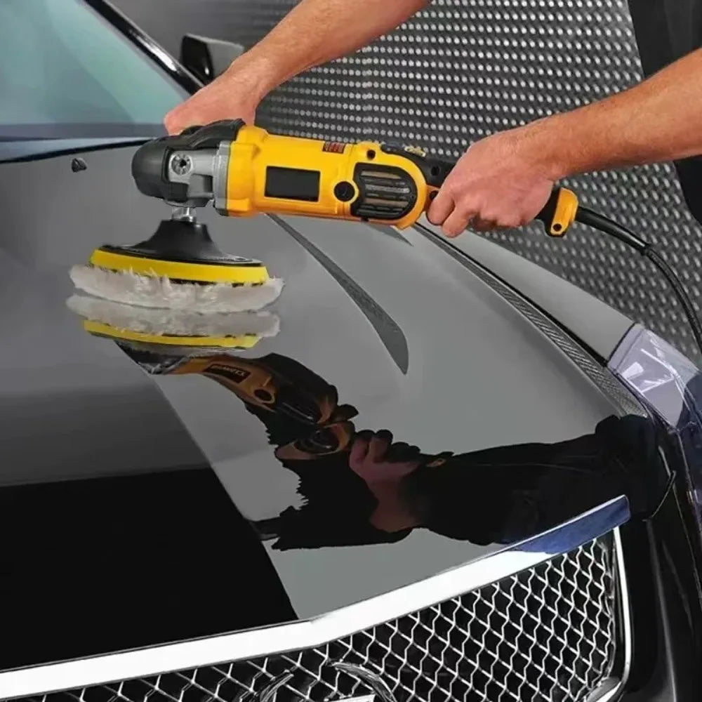 Kit de Polissage Voiture 5 Pièces — Disques Laine & Mousse Correction Peinture