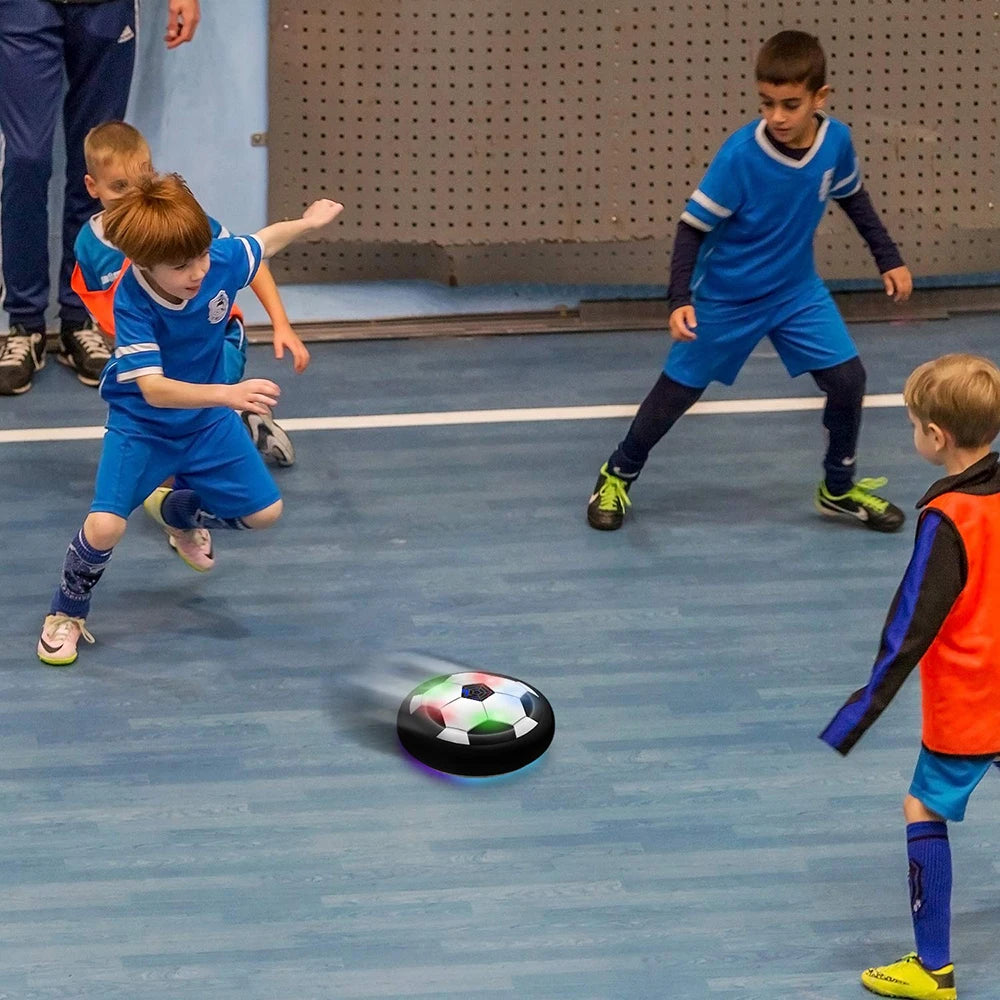 Balón de fútbol LED flotante, balón de entrenamiento de potencia aérea, juego de fútbol para interiores y exteriores, juguetes deportivos, regalos de cumpleaños para niños, fútbol