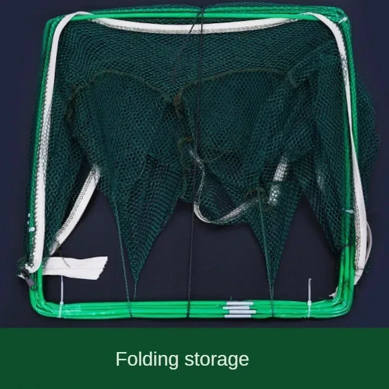 Filet de pêche en maille pliée hexagonale octogonale, 8 trous, filets de pêche à la main, filets de lancer, écrevisses, crevettes, piège de réservoir, Cage, outil de maille