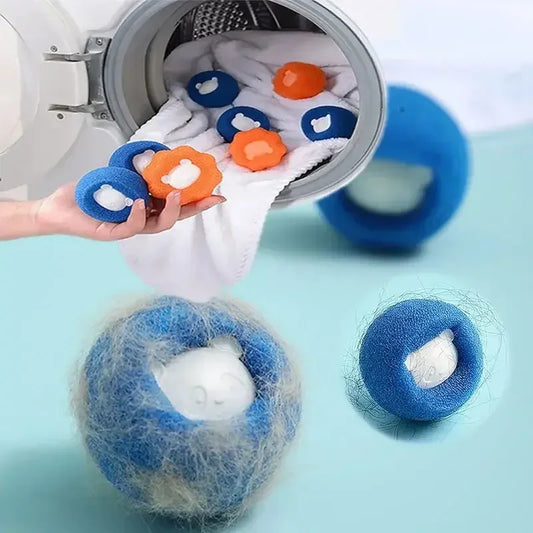 3-10 pièces épilateur pour animaux de compagnie boule réutilisable blanchisserie Machine à laver filtre laine autocollant chat épilateur fourrure d'animal de compagnie charpie receveur maison