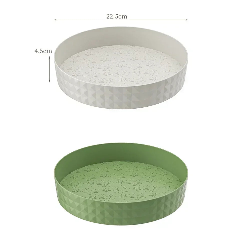 Support de rangement d'assaisonnement rotatif à 360 degrés, armoire de garde-manger multifonction, plateau tournant pour cosmétiques, accessoires de cuisine, plateau organisateur