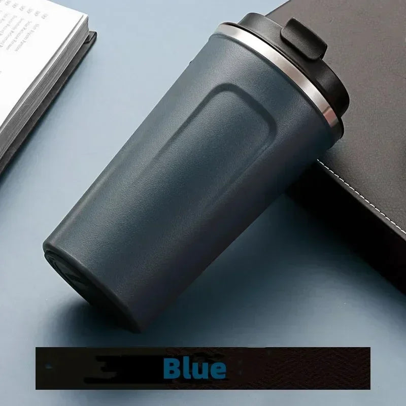 Tasse à café de voyage en acier inoxydable, tasse thermique anti-fuite, bouteille Thermos, thé, café, flacon sous vide, tasses isolées, 380/510ML