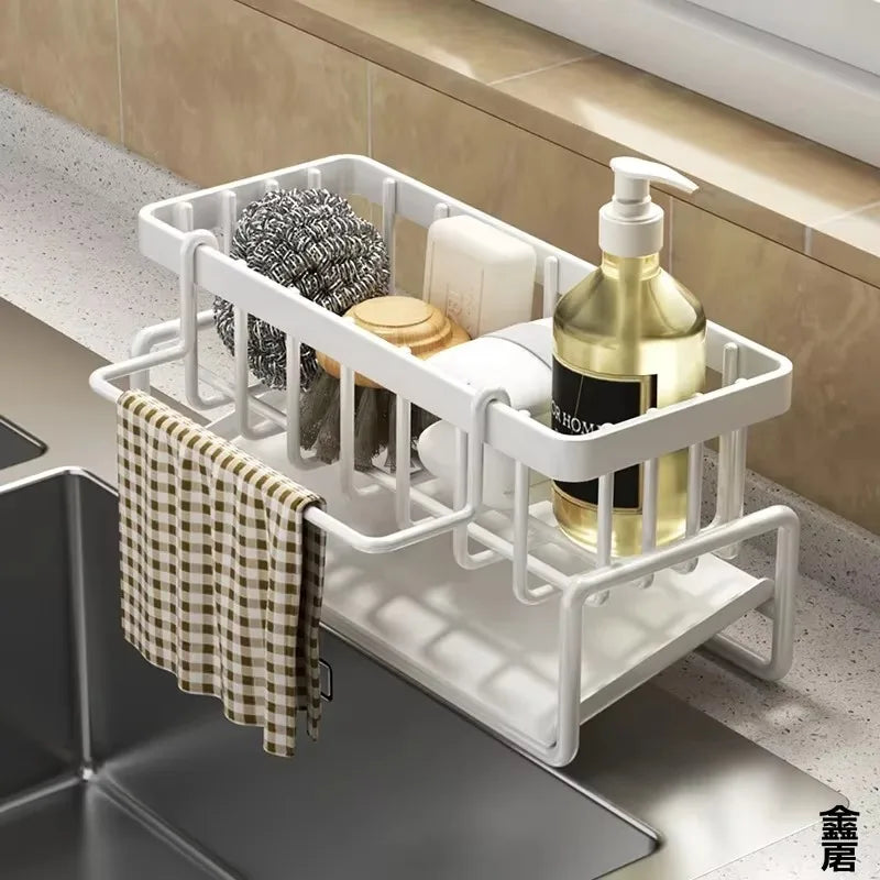 Étagère À Épices Compacte Robinet — Organisateur Évier Égouttoir Cuisine
