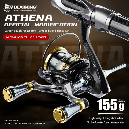 BEARKING RS Athena 5.2:1 roue rotative 6 + 1BB bouche inclinée tasse peu profonde Double bras oscillant tige d'équilibre roue rotative universelle