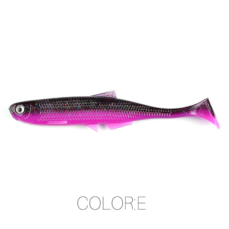 Supercontinent leanness ShadTeez cola en T 5 cm/7,5 cm/12 cm lucio lucioperca depredador pesca 3D ojos señuelo blando señuelos de pesca