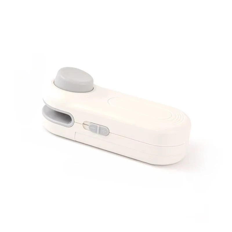 2-in-1 Mini Portable Sealer Heat Sealer for Snacks Home Use Rechargeable Sealer Vacuum Sealer Snacks Plastic Bag Heat Sealer