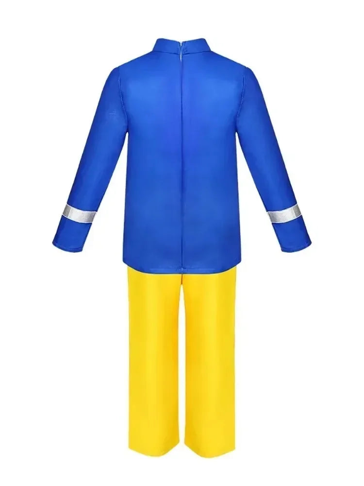 Fireman Sam Cosplay Costume for Kids, Halloween Fancy Dress, Birthday Gift