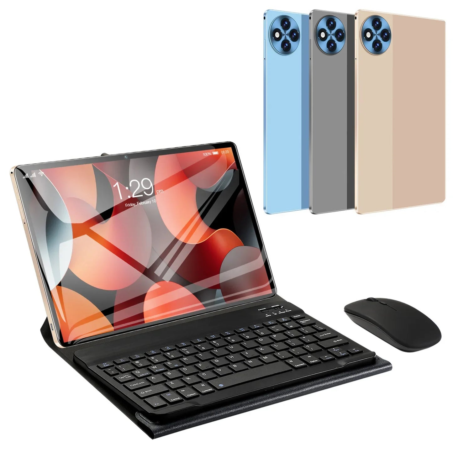 Android 14 Global Version Tablet PC, 10.1" HD Screen, 5G WiFi GPS, Snapdragon 888 10 Cores, 10000mAh Battery, 12GB RAM 512GB ROM
