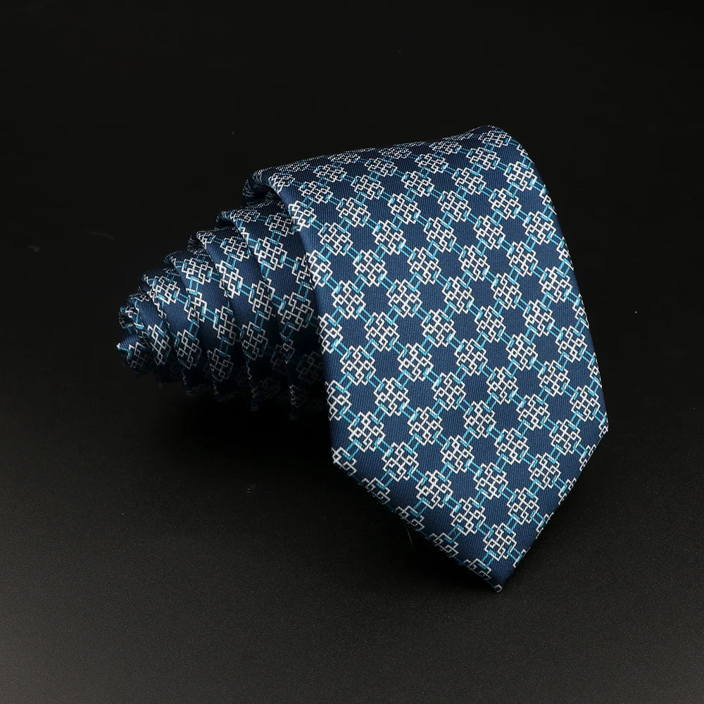 51 Estilos hombres corbatas de seda Jacquard a rayas a cuadros corbata floral accesorios uso diario camisa traje corbata regalo de fiesta de boda
