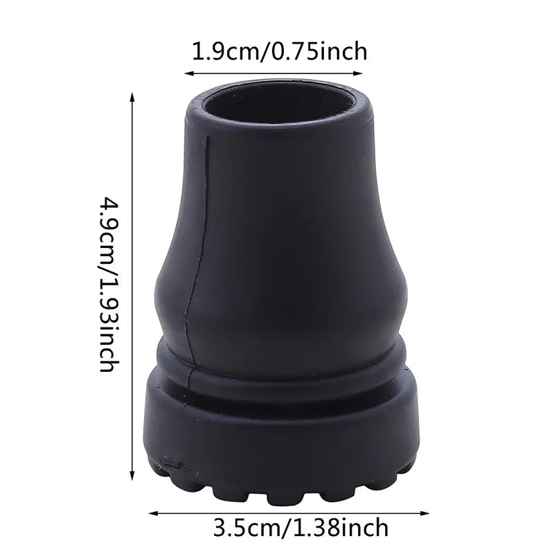 Bâton de marche antidérapant 16-22mm, béquille, coussinets inférieurs, protection d'escalade, randonnée, trekking, pointe de poteau, 1/4 pièces