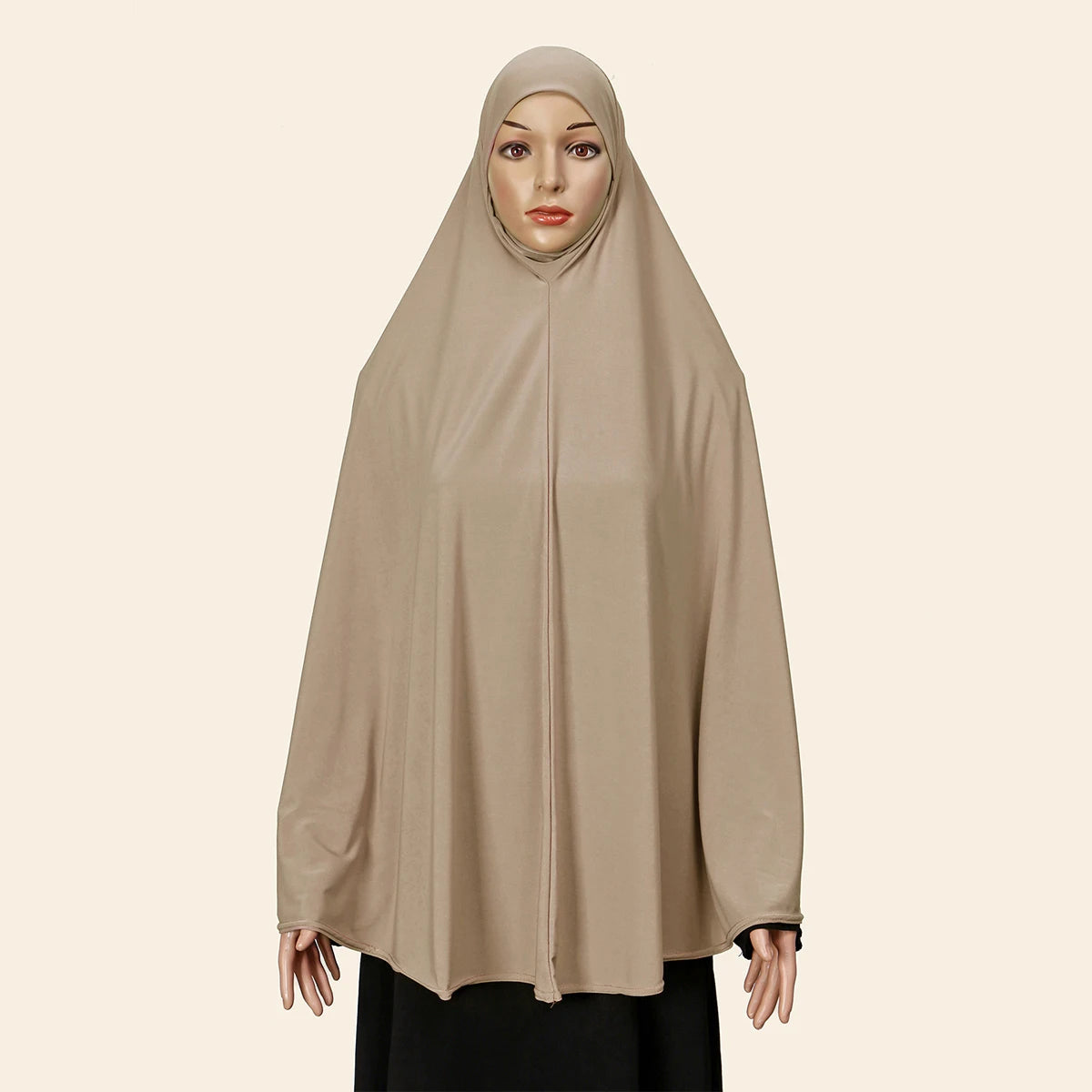 Femmes Khimar instantané Hijab modeste musulman islamique Ramadan doux léger Jersey Hijab longue écharpe Amira prière Abaya Jilbab