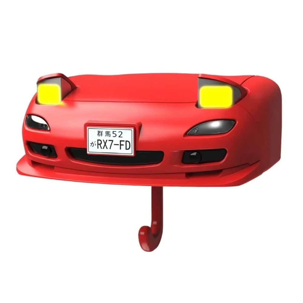 Porte-clés phare ouvert de voiture, lumière initiale, support mural, crochets pour clés, porte-clés d'entrée pratique, cintres pour clés