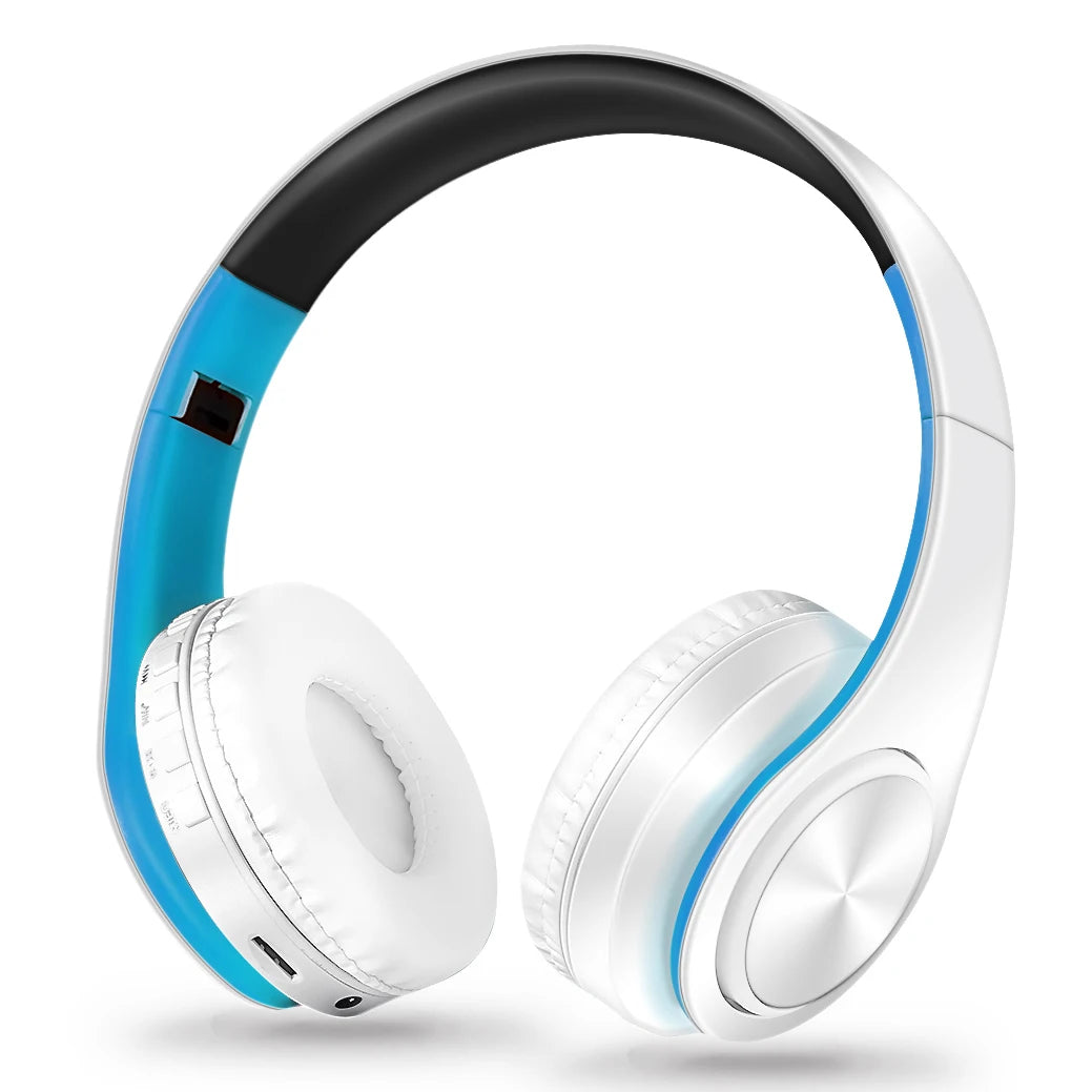 Casque sans fil Bluetooth pour hommes — cadeau doré, stéréo, jeu, micro intégré, universel smartphones