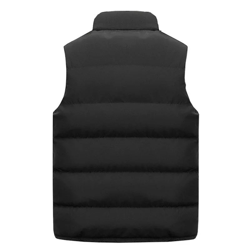 GlaJacket-Veste à col montant pour homme, manteau à fermeture éclair imperméable, gilet décontracté, vêtements de marque, chaud, hiver, automne