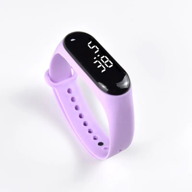 Reloj deportivo impermeable para niños, reloj SpidSuffolk Butter para niñas, pulsera electrónica, reloj táctil LED, de moda