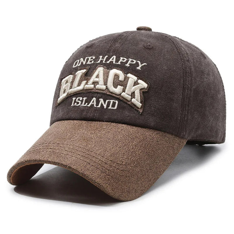 Men's FS Green Brown Letter Baseball Cap, Women's Hip Hop Snapback Hat, Vintage Street Trucker Hat, Trendy Golf Cap