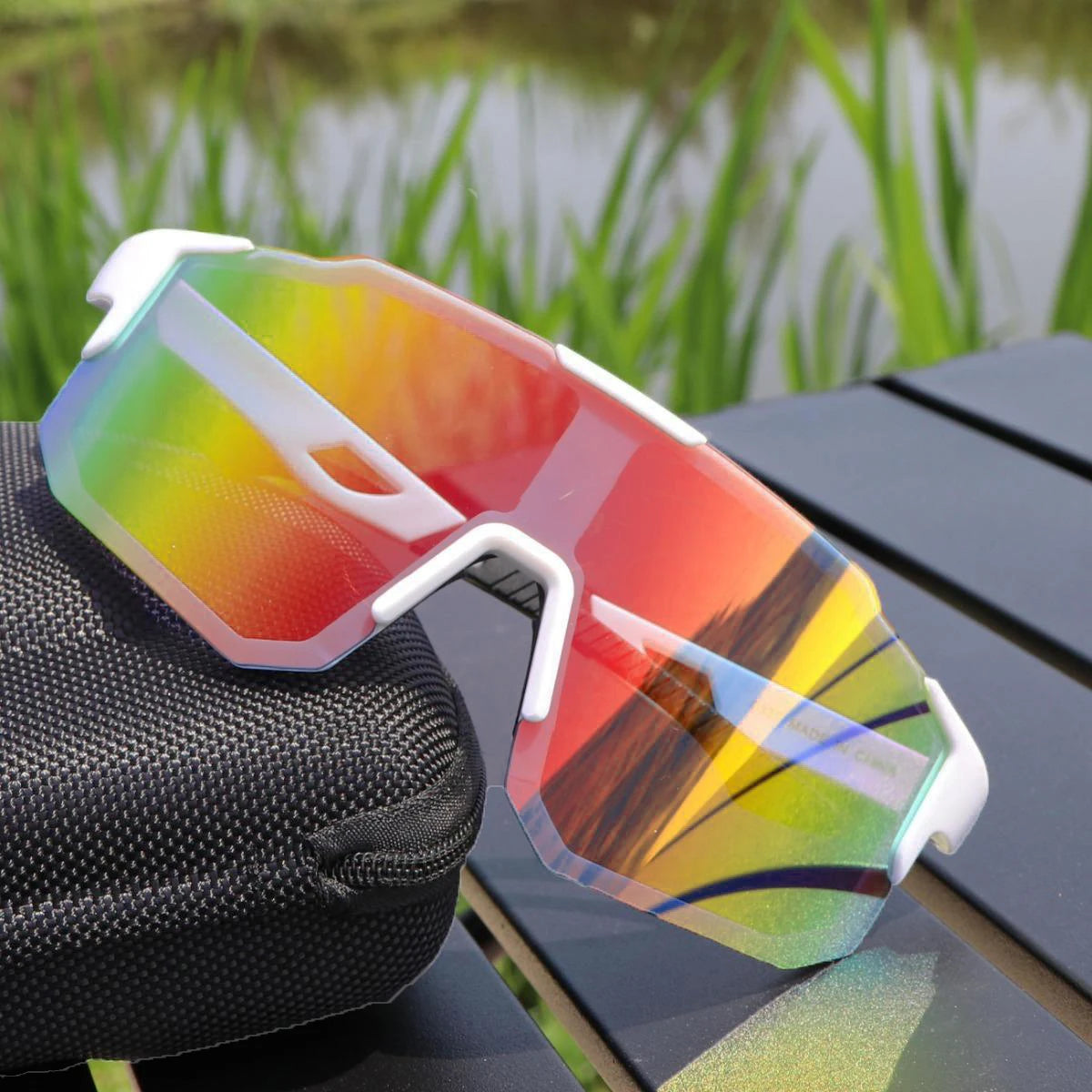 Nouvelles lunettes de soleil de cyclisme grand cadre UV400 nuances Protection UV Sports de plein air coupe-vent Anti-Ultraviolet randonnée lunettes d'escalade