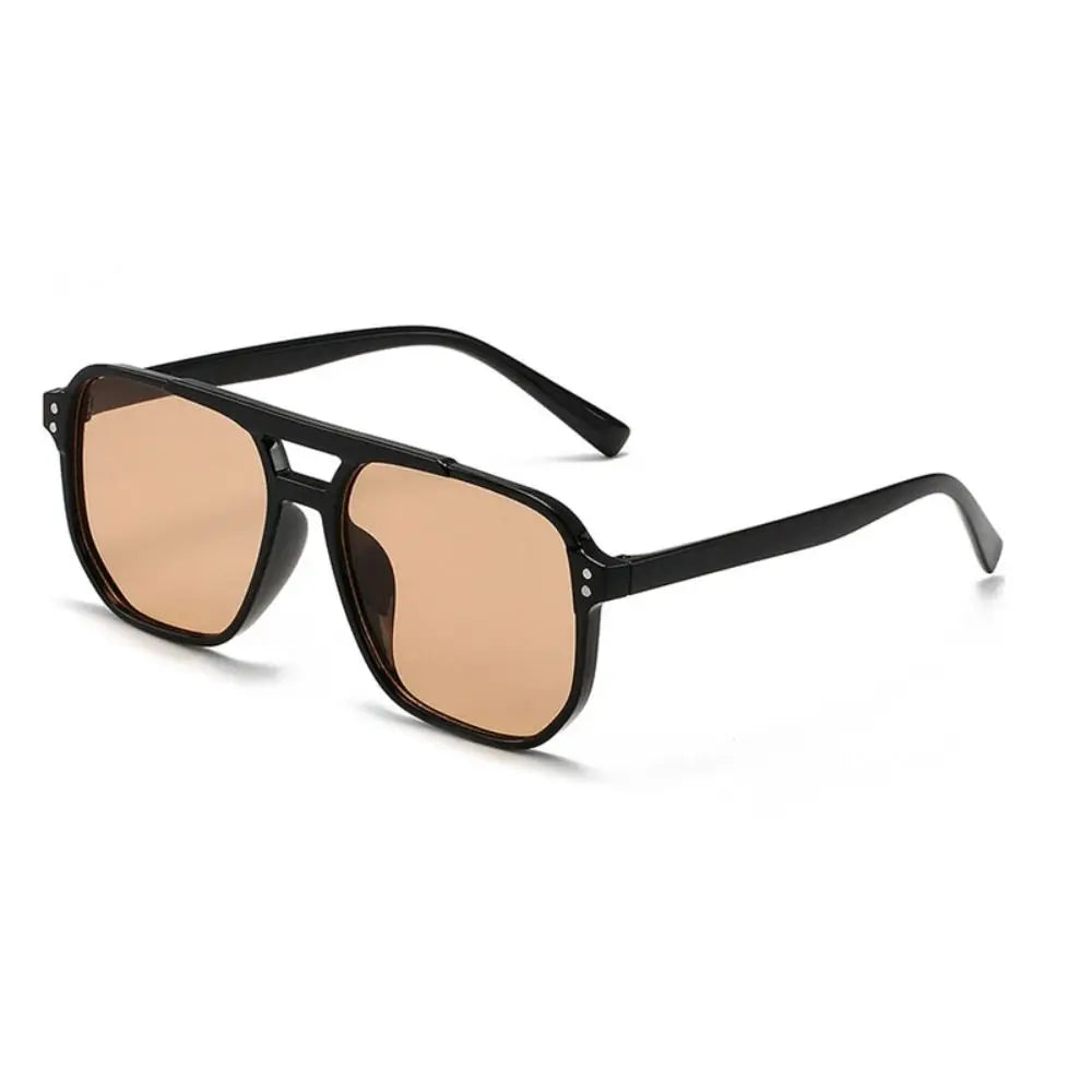 Lunettes de Soleil Punk Carrées Anti-UV — Plage Voyage Rétro Unisexe