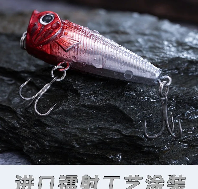 Mini Popper Leurre de Pêche Flottant — 5.3cm / 4.5g Wobbler