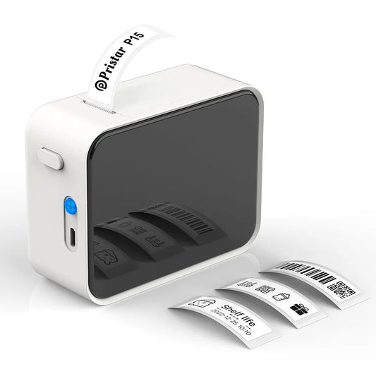 Imprimante d'étiquettes Bluetooth thermique portable — sans encre, mini étiqueteuse, autocollants
