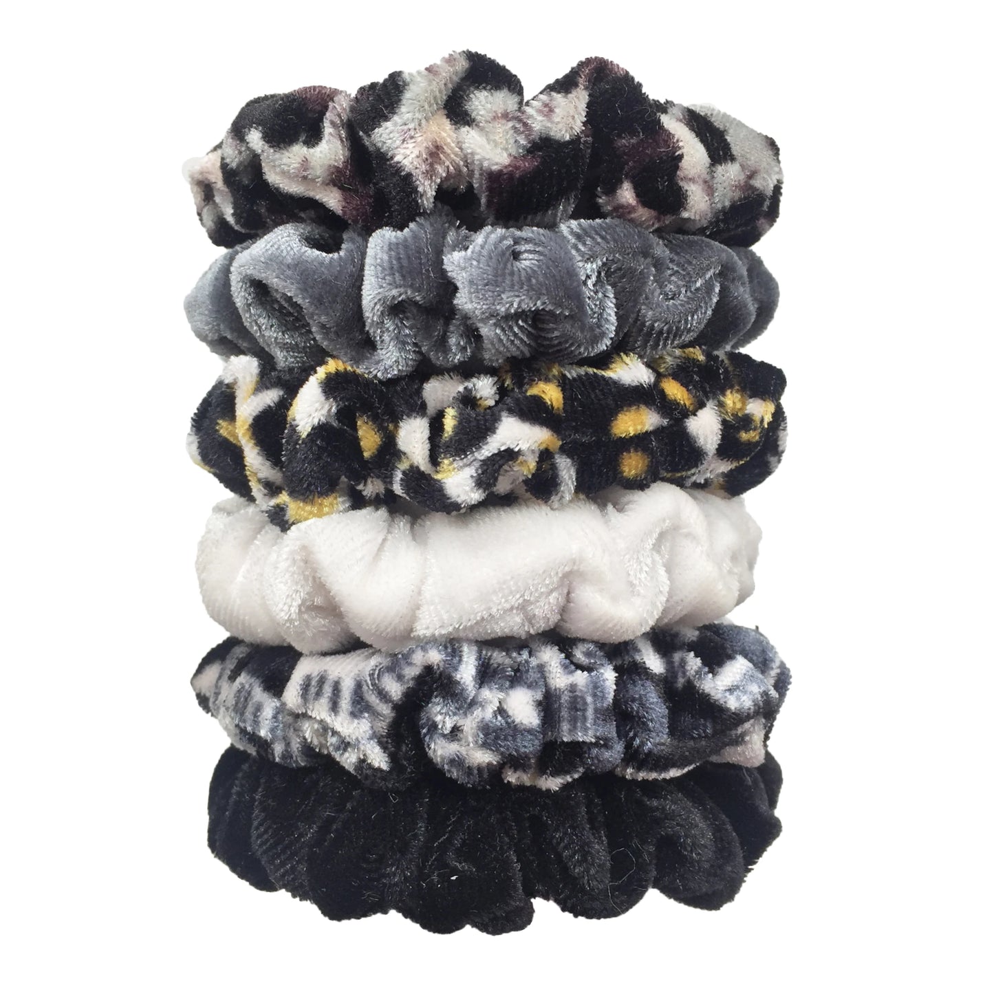 24/50/6 piezas de coleteros para mujer, accesorios de boutique de terciopelo, bonito estampado de leopardo, banda elástica de alta calidad, cinta para el pelo, lazo para cola de caballo