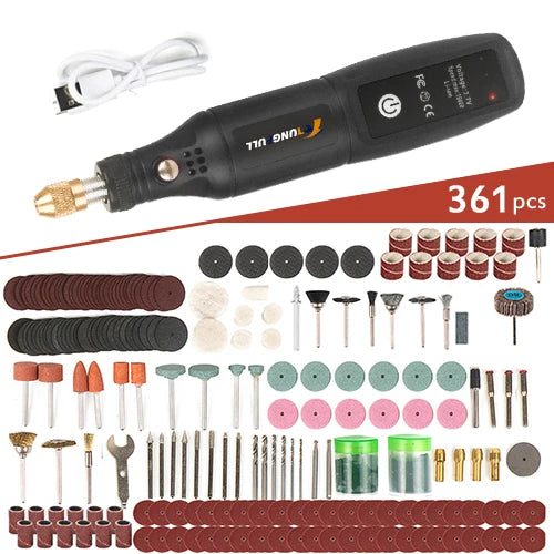 Minitaladro eléctrico USB, bolígrafo de grabado inalámbrico, recargable, herramientas Dremel, herramienta rotativa, taladro de mano inalámbrico, minipulidora