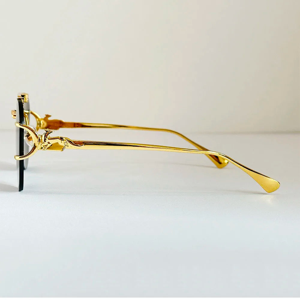 Lunettes de soleil femmes sans monture ovale — mode, vintage, 2025