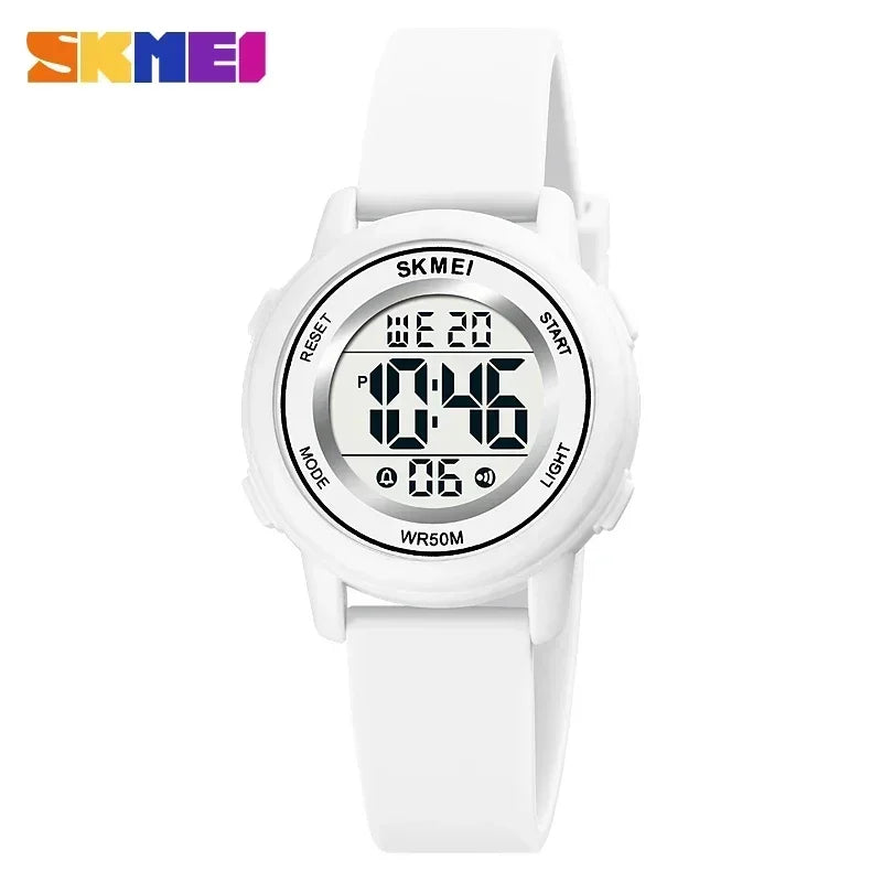 Montre enfant étanche avec alarme — sport, LED colorée, numérique, garçons et filles