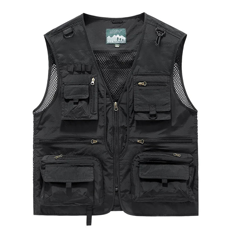 FGKKS – gilet multi-poches pour hommes, nouveau gilet de pêche respirant pour l'extérieur, design de qualité, veste de loisirs de haute technologie pour hommes