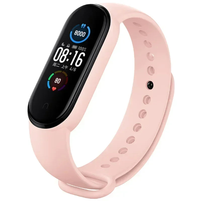 Watch Straps for Xiaomi Mi Band 7 6 5 4 3 Silicone Bracelet Wristbands MiBand 3/4 band5 band6 Smart Watch Accessories