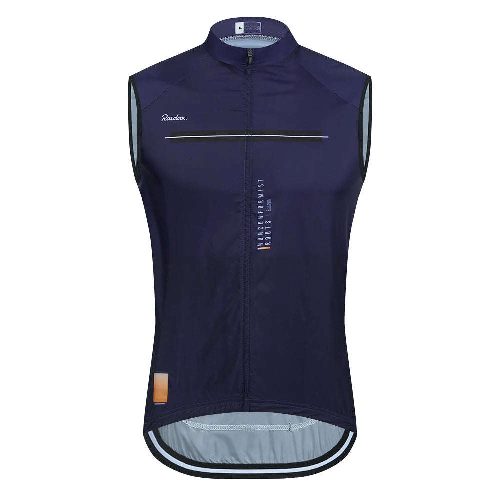 Gilet de cyclisme sans manches en maille — maillot de corps, coupe-vent, vêtements de moto