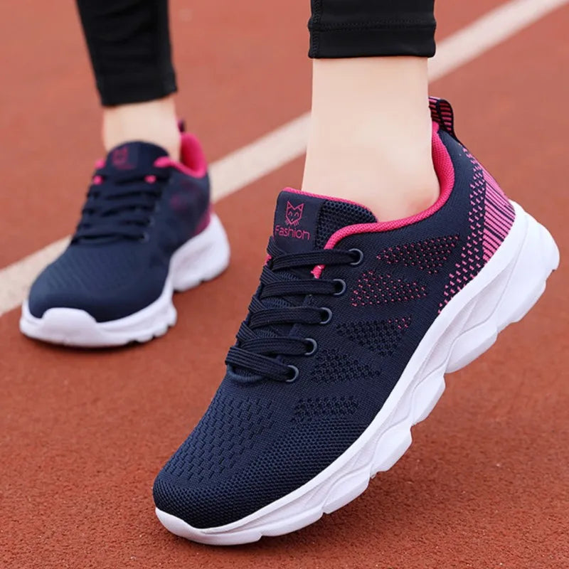 Baskets Femme Plateforme — Mode Sport Respirant Extérieur
