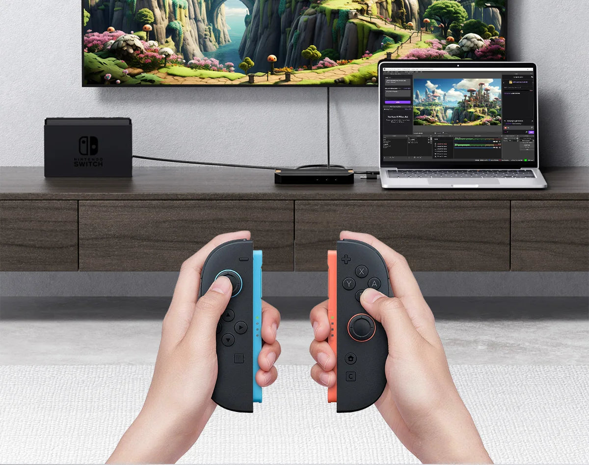 Carte de capture vidéo 4K Hagibis pour le streaming et le gaming, prise en charge VRR RGB HDR, transmission directe pour Switch2 Xbox PS5/4, diffusion en direct de la caméra