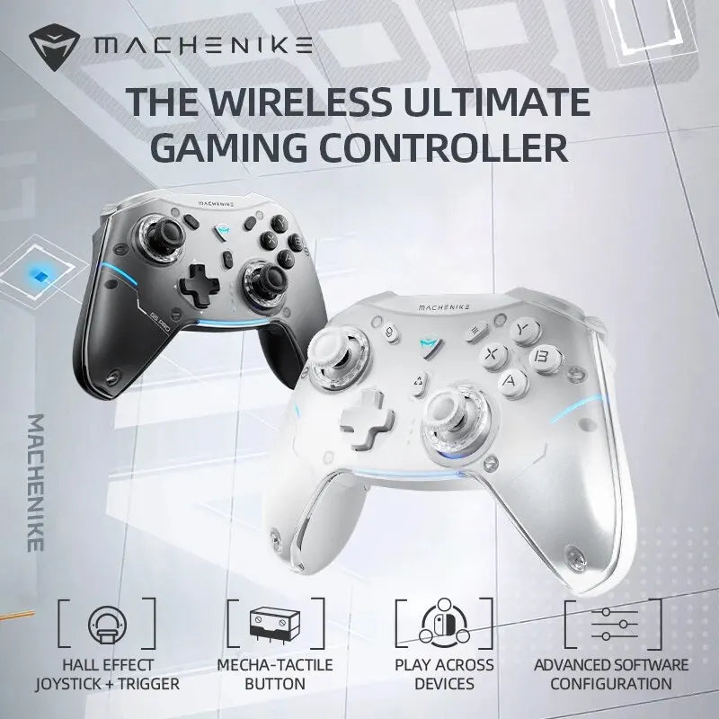 Machenike Wireless Game Controller, G5 Pro Elite, Hall Trigger Joystick, Mecha-Tactile, Lift for Switch, PC, Android, IOS
