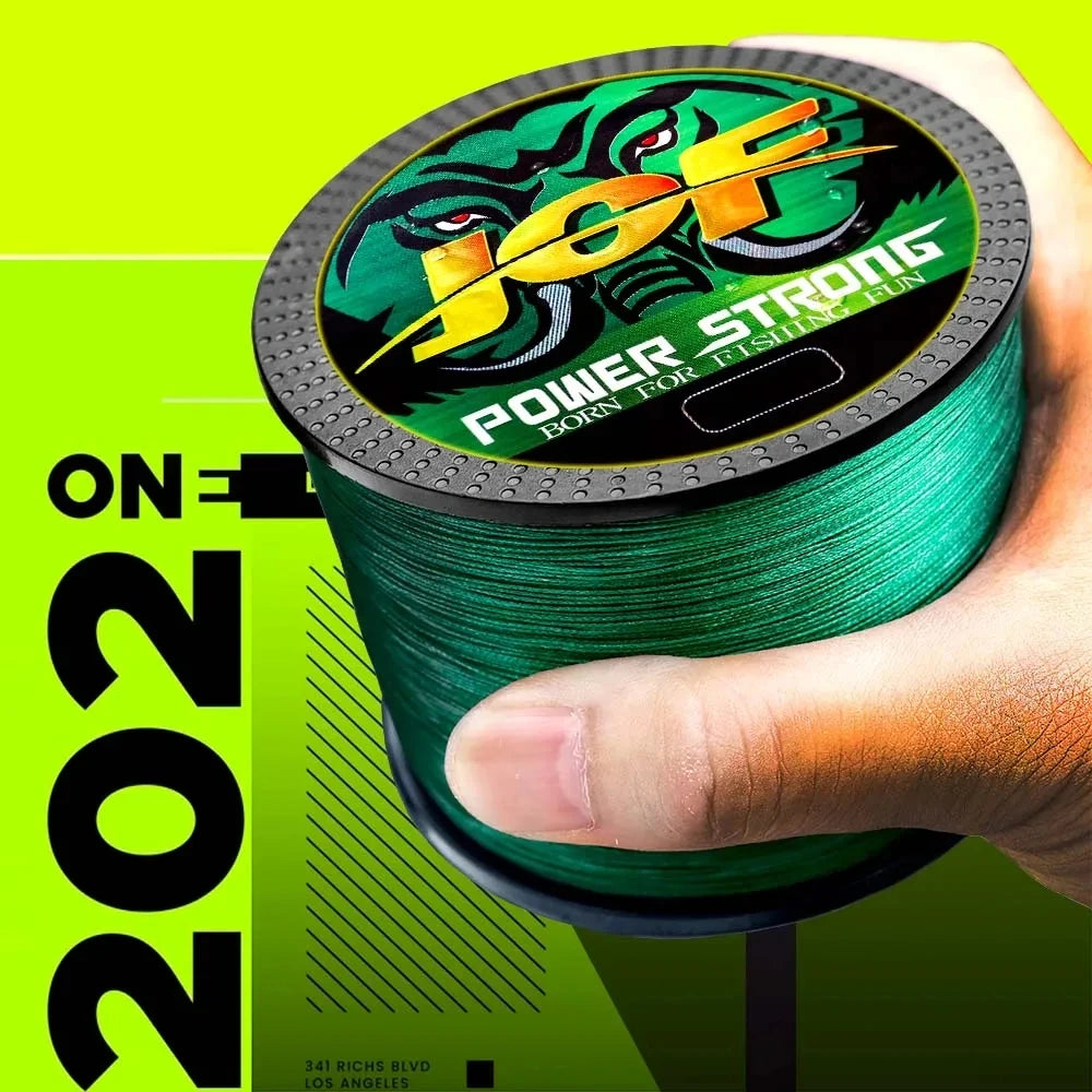 JOF-Ligne de pêche tressée Multimessieurs Carp Fly, 4 Brins, 100m, 300m, 500m, Multicolore, Japon Spinning Extreme PE, Bain Weave