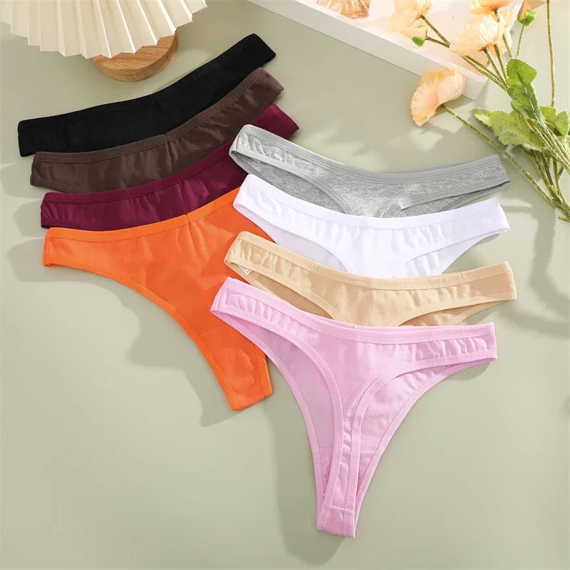 String Sans Couture Coton Femme — Lot de 3 Pièces Confort Quotidien