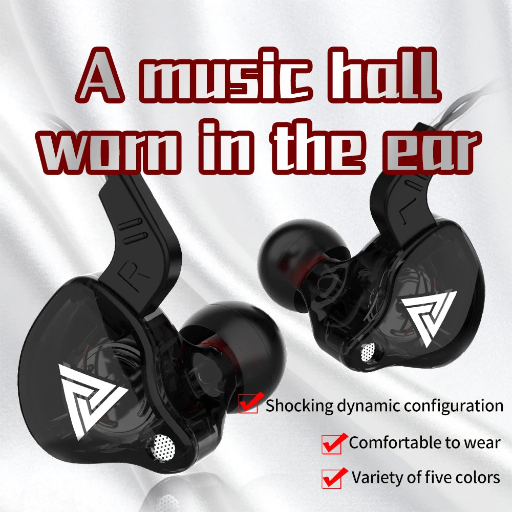 Écouteurs filaires HiFi 3,5mm — pilote cuivre, basse stéréo, sport, musique, avec micro
