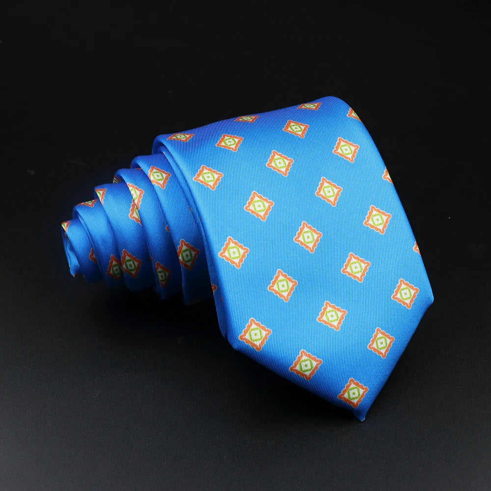 51 Estilos hombres corbatas de seda Jacquard a rayas a cuadros corbata floral accesorios uso diario camisa traje corbata regalo de fiesta de boda