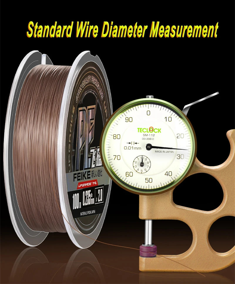 ZUKIBO FEIKE-Micro ligne de pêche tressée en PE, 0.05mm, 1000m, matériel japonais ultra fin, super bain, multimessieurs, carpe