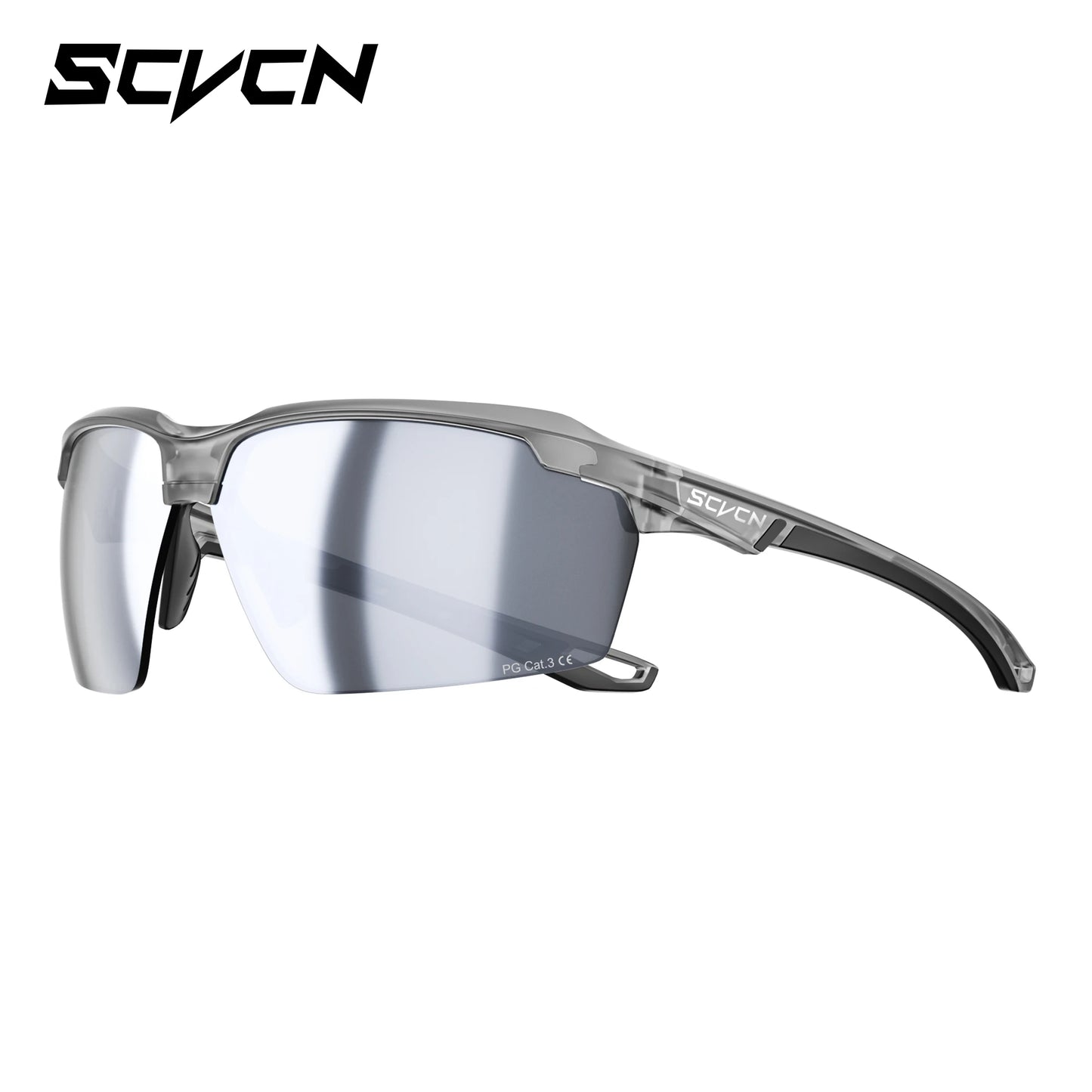 Lunettes de randonnée polarisées SCVCN, lunettes de cyclisme UV400, lunettes de vélo, lunettes de sport de plein air, équipement de course à pied et de camping