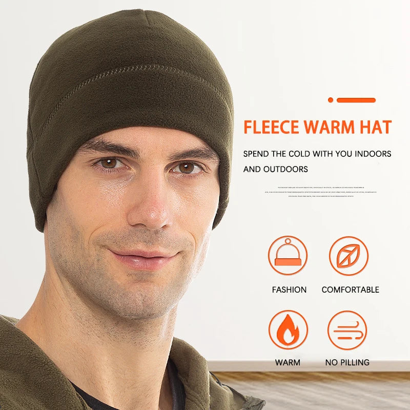 Bonnet Polaire Hiver Thermique — Randonnée, Ski & Camping Homme Femme