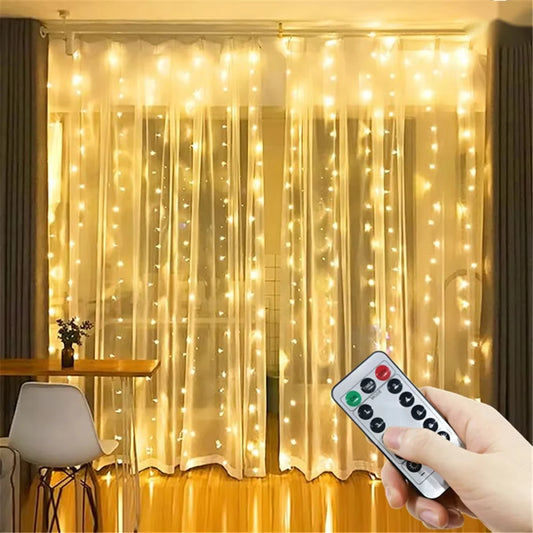 LED String Lights 3Mx1M/2M/3M, USB Fairy Lights for New Year, Wedding, Festive Party, Christmas, Home Curtain Decoration