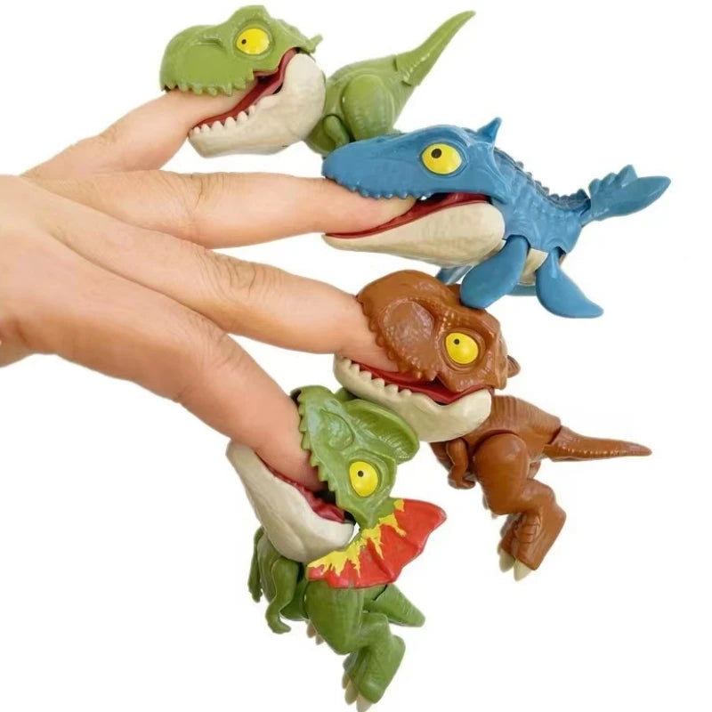 Dinosaure jurassique Triceratops tyrannosaure, modèle de jouets pour enfants, dinosaures créatifs pour mordre les doigts, jouet interactif, cadeau pour garçon