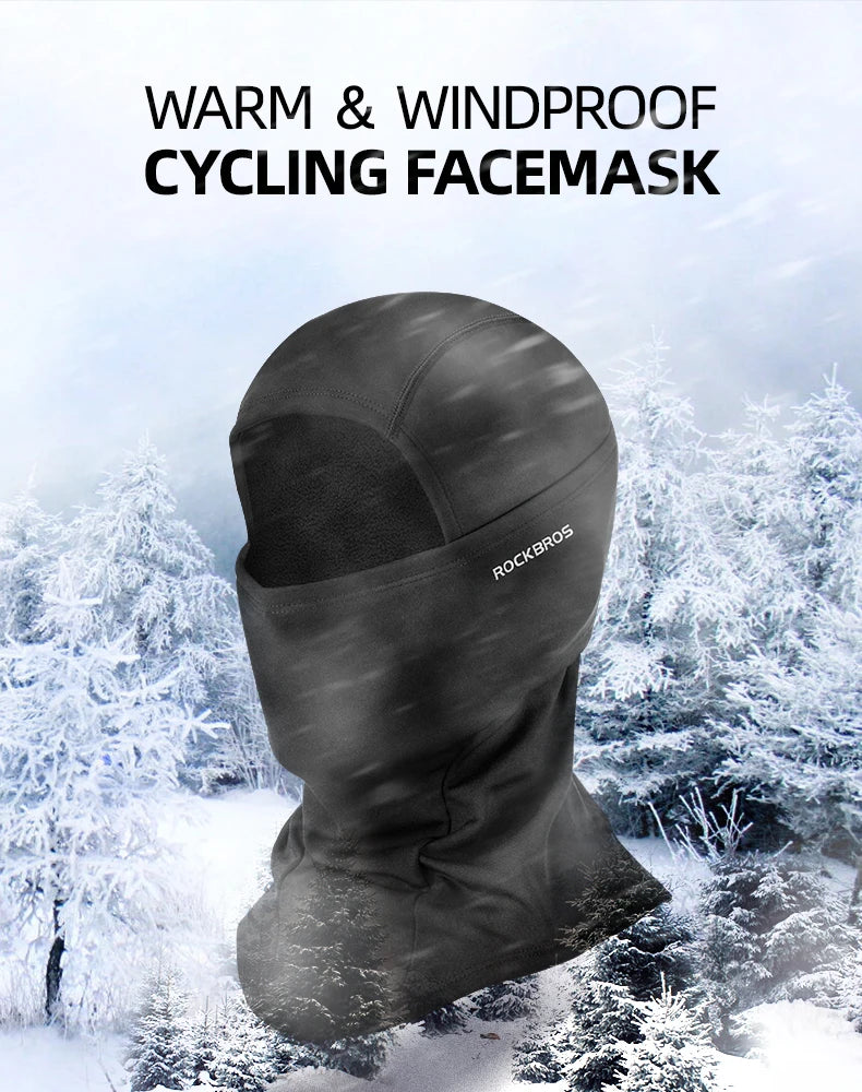ROCKBROS masque complet chaud hiver écharpe cagoule casque doublure pêche ski randonnée vélo masque coupe-vent respirant couvre-chef