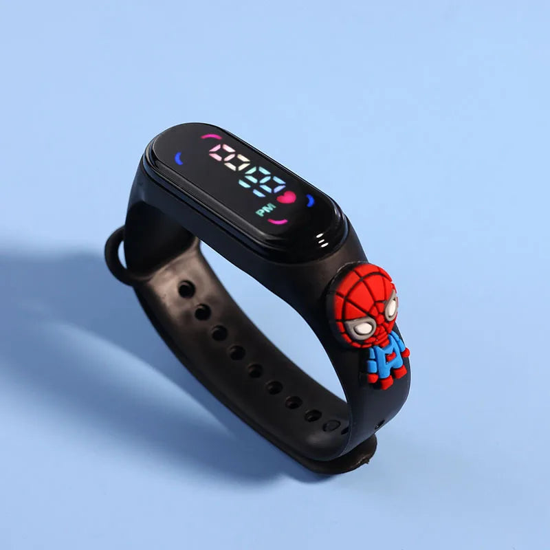 Reloj deportivo impermeable para niños, reloj SpidSuffolk Butter para niñas, pulsera electrónica, reloj táctil LED, de moda