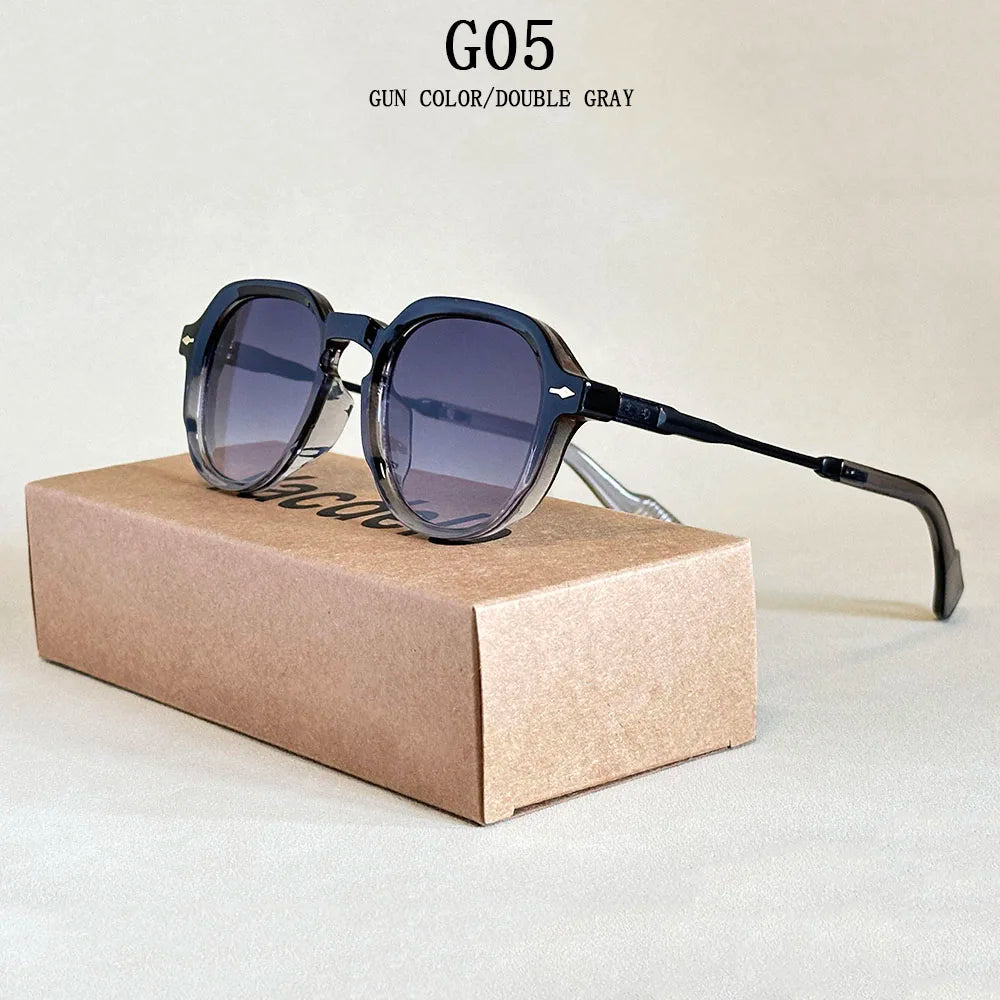 Lunettes de soleil ovales pour hommes vintage — femmes, mode, 2025