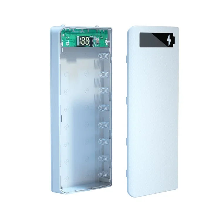 Boîtier de rangement pour batteries 8/10*18650 sans soudure, double USB, étui de batterie externe DIY, support de batterie 8/10*18650, chargeurs rapides PD