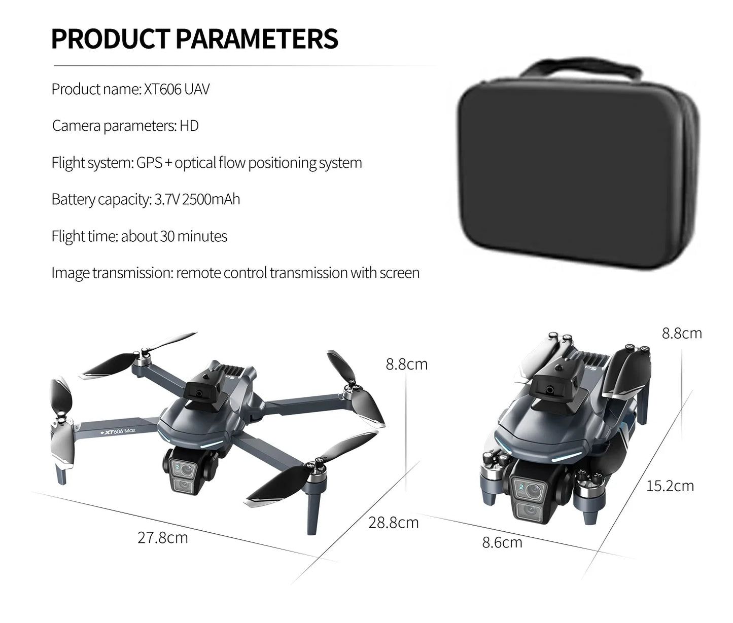 Drone GPS 8K sans fil — double caméra HD, WiFi 5G FPV, évitement d'obstacles, quadricoptère brushless RC