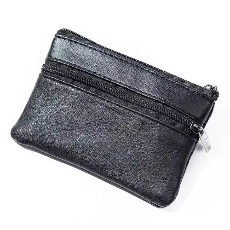 Porte-Monnaie Mini Cuir Fermeture Éclair — Petit Sac Enfants Porte-Clés
