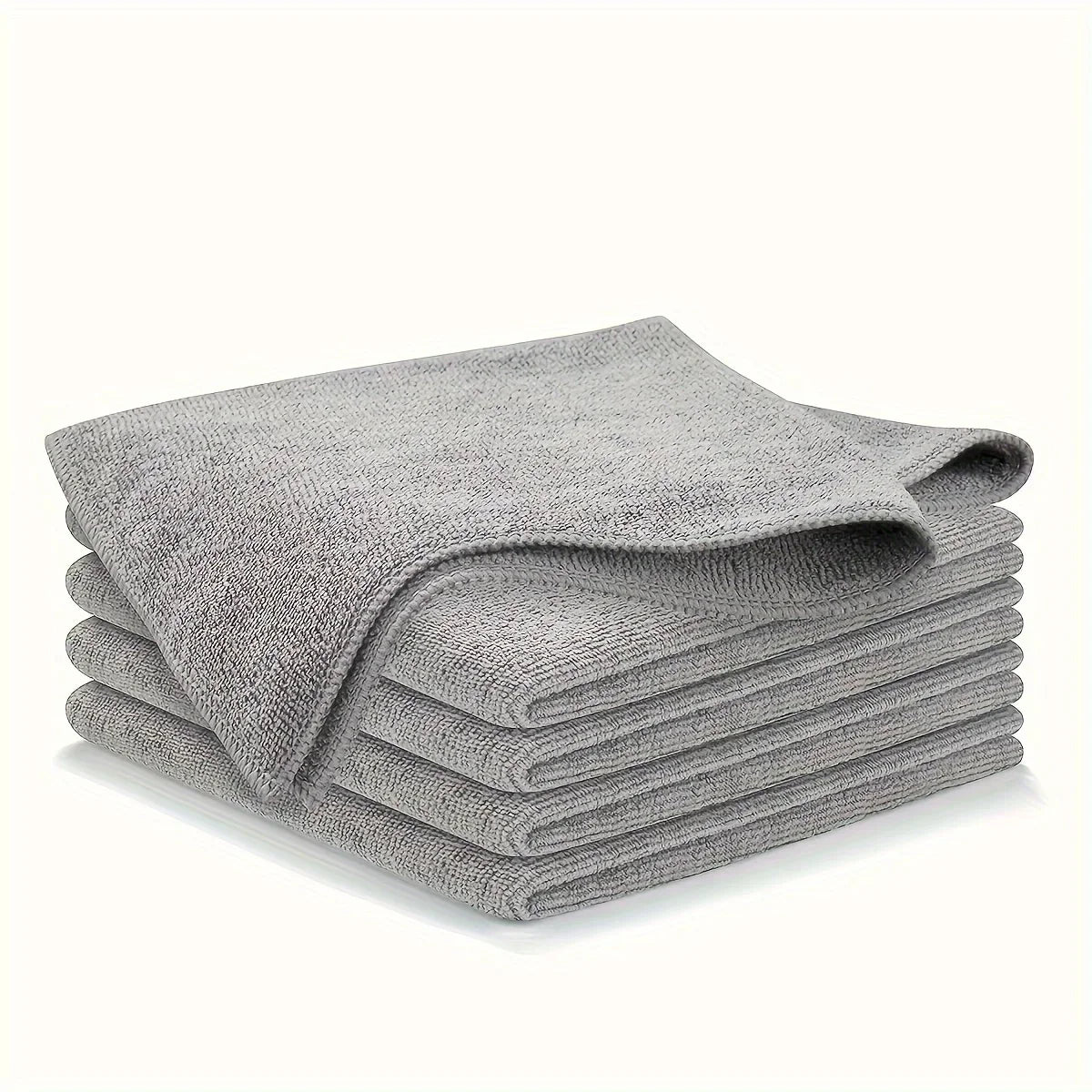 Juego de rejillas absorbentes, suaves y antimanchas, de microfibra, toallas de cocina, gris claro, 5 piezas, 10 piezas, 20 piezas